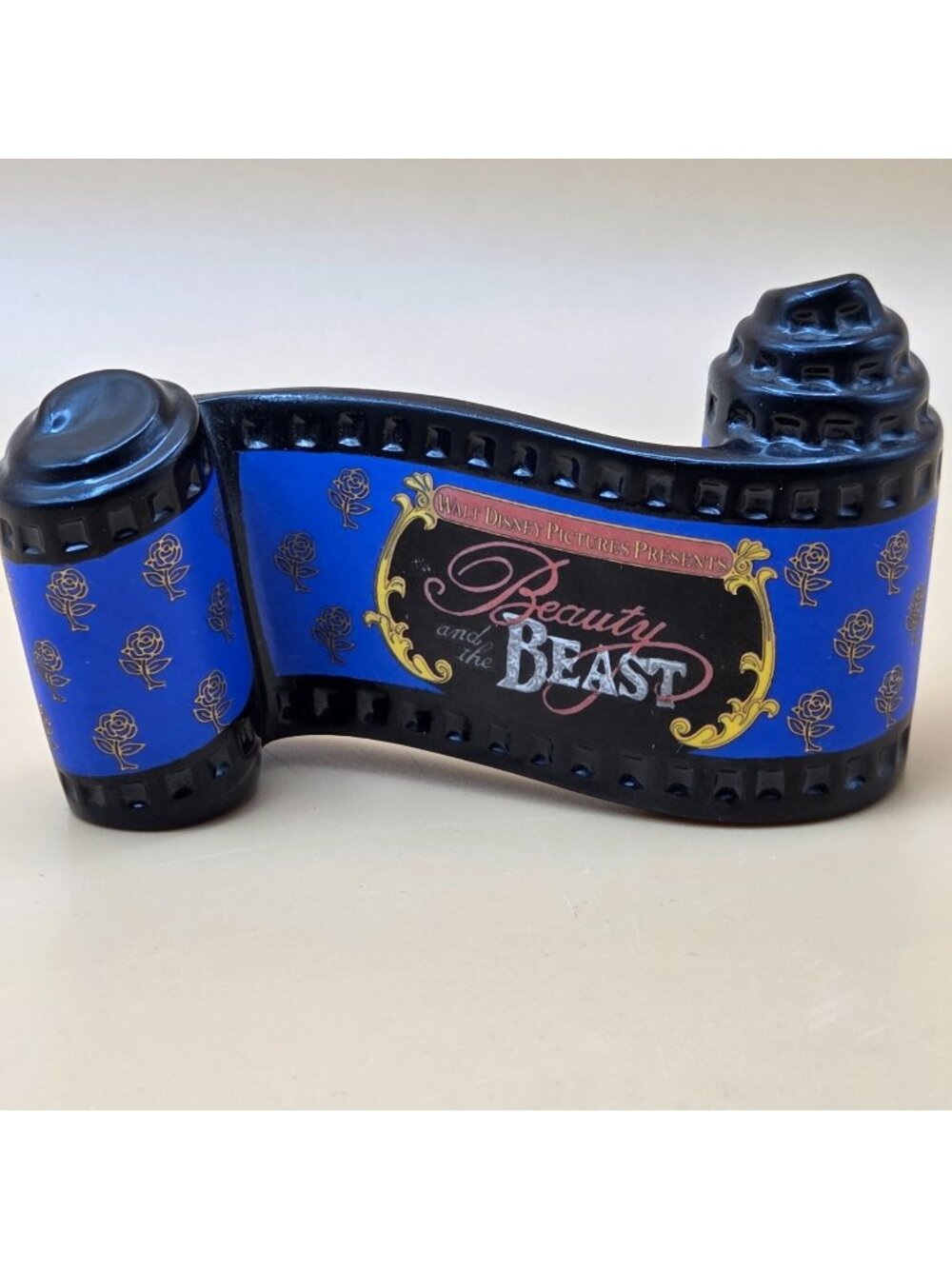 WDCC Beauty and the Beast Opening Title Film Scroll Sculpture COA